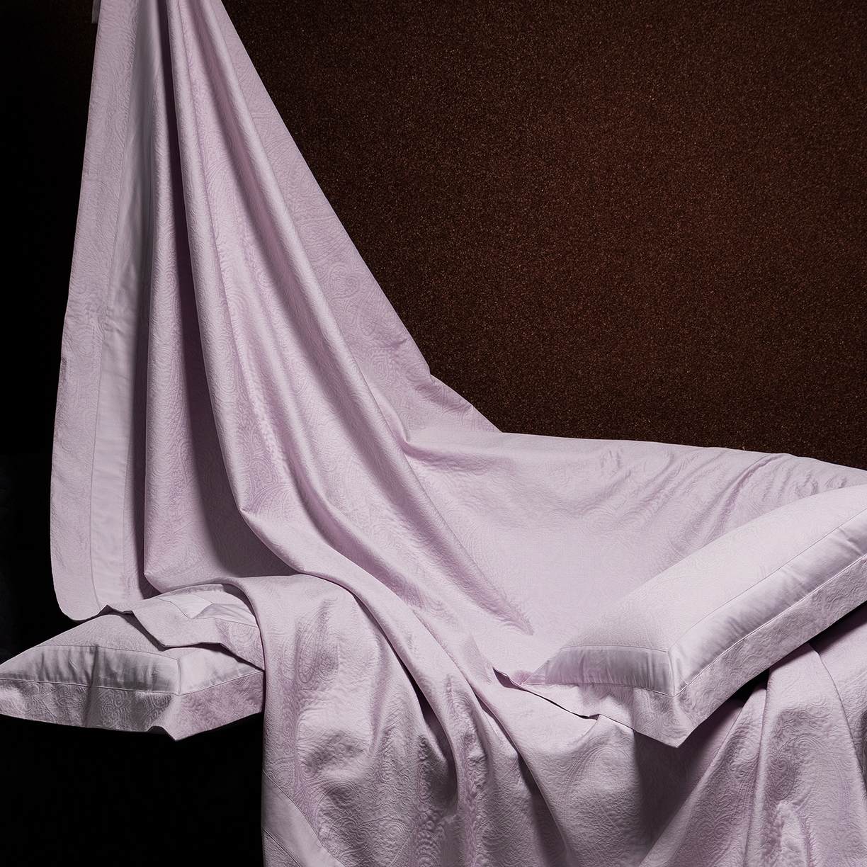 91家纺网 家纺一手货源 找家纺 太古汇家居 2025新款全棉厚织金丝银线四件套-佩兹力 佩兹力-紫色