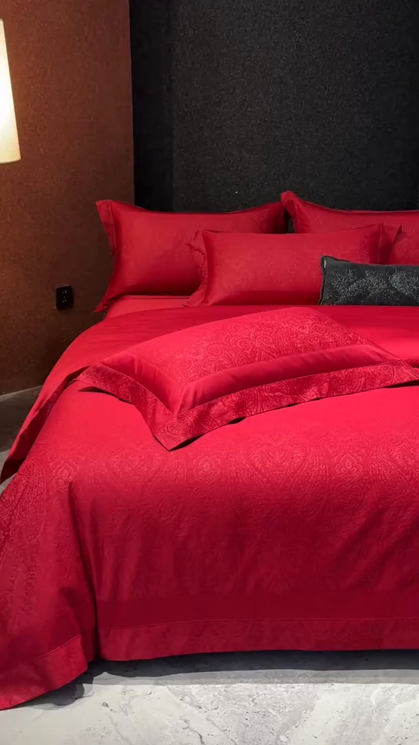 91家纺网 家纺一手货源 找家纺 （总）太古汇家居 2025新款全棉厚织金丝银线四件套-佩兹力