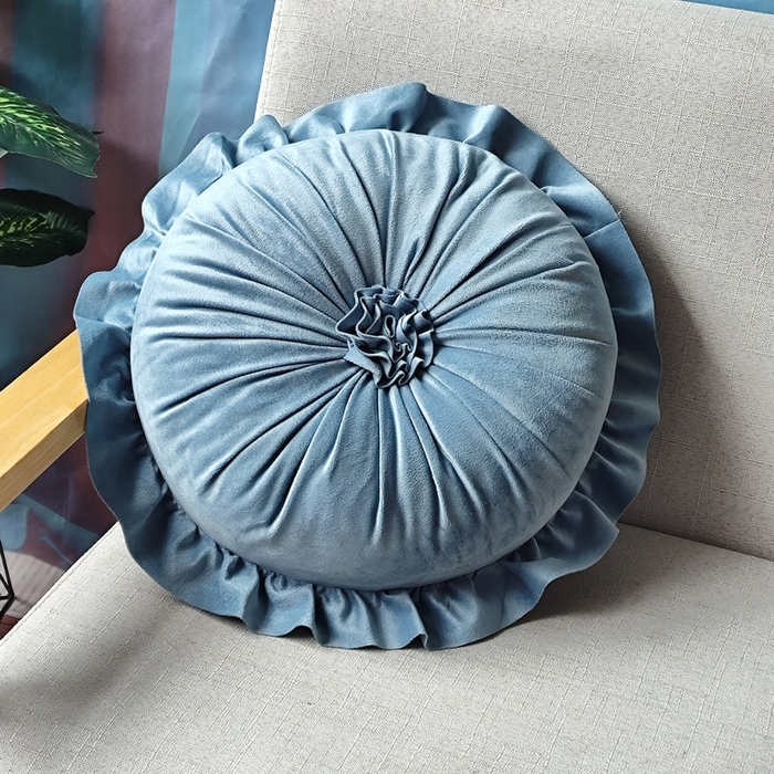 91家纺网 家纺一手货源 找家纺 （总）李帅家居 新款荷叶边花蕊抱枕花边靠垫沙发靠背装饰家用腰靠枕花朵枕芯