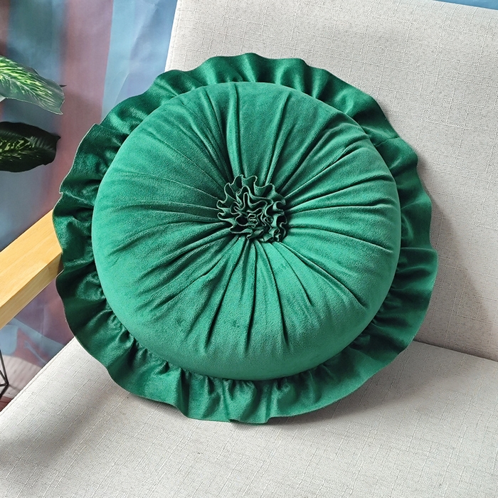 91家纺网 家纺一手货源 找家纺 （总）李帅家居 新款荷叶边花蕊抱枕花边靠垫沙发靠背装饰家用腰靠枕花朵枕芯