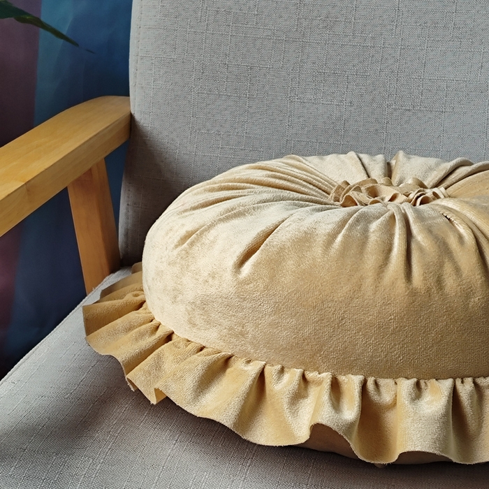 91家纺网 家纺一手货源 找家纺 （总）李帅家居 新款荷叶边花蕊抱枕花边靠垫沙发靠背装饰家用腰靠枕花朵枕芯