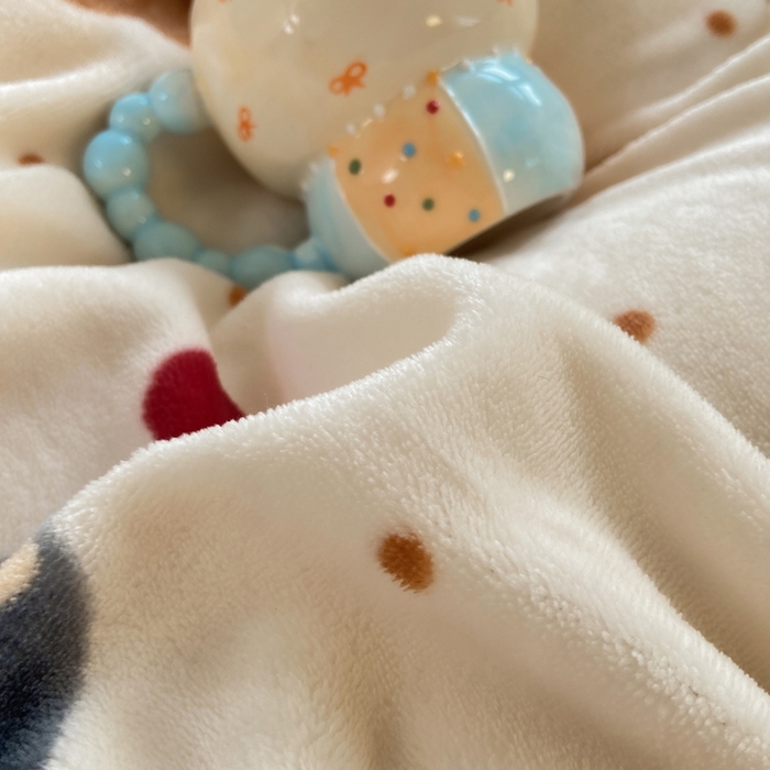 91家纺网 家纺一手货源 找家纺 大麦家纺 2025年新款兔毛花边印花牛奶绒四件套 幸运狗狗