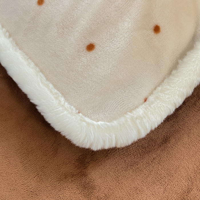 91家纺网 家纺一手货源 找家纺 大麦家纺 2025年新款兔毛花边印花牛奶绒四件套 幸运狗狗