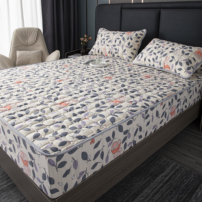 91家纺网 家纺一手货源 找家纺 （总）暖季 2025新款印花磨毛夹棉床笠