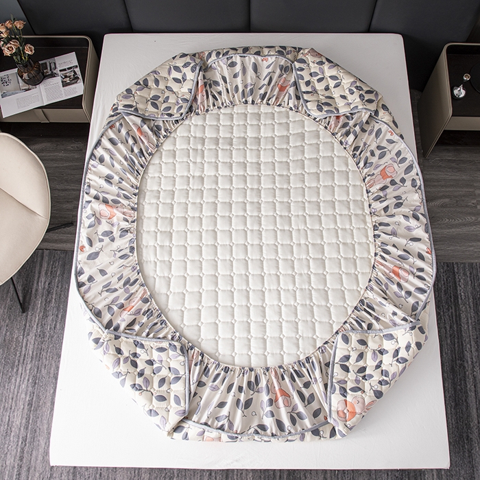 91家纺网 家纺一手货源 找家纺 （总）暖季 2025新款印花磨毛夹棉床笠