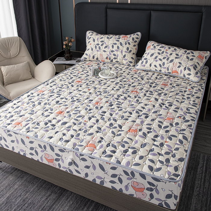 91家纺网 家纺一手货源 找家纺 （总）暖季 2025新款印花磨毛夹棉床笠