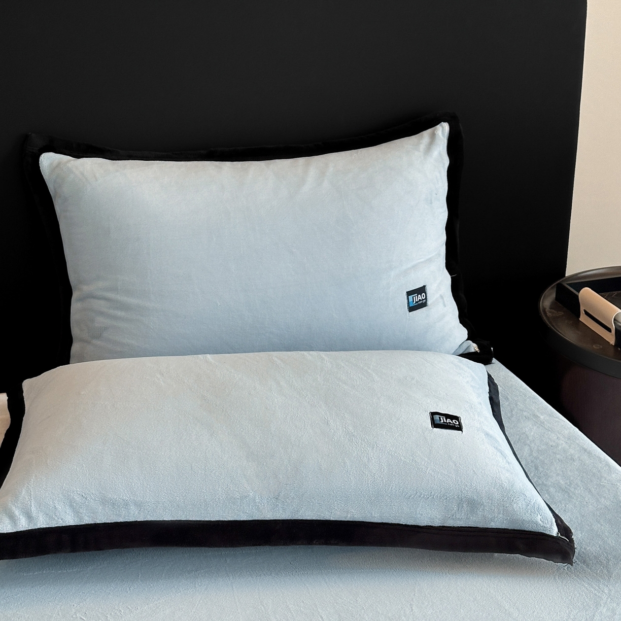 91家纺网 家纺一手货源 找家纺 （总）金麦家纺 2025新款牛奶绒撞色拼边四件套贝拉系列