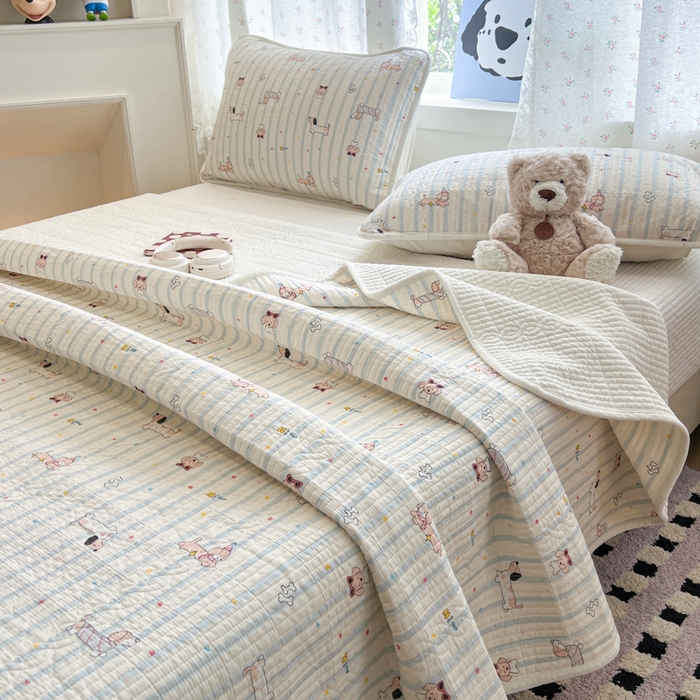 91家纺网 家纺一手货源 找家纺 （总）沐纯家居 2025新款婴儿绒纯棉水洗床盖