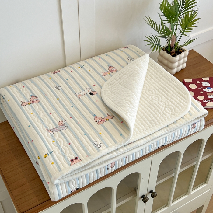 91家纺网 家纺一手货源 找家纺 （总）沐纯家居 2025新款婴儿绒纯棉水洗床盖