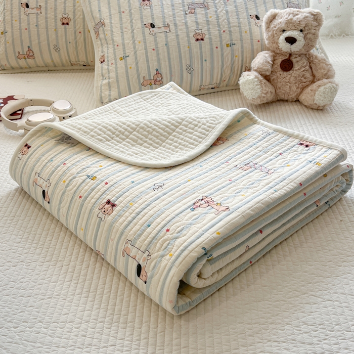 91家纺网 家纺一手货源 找家纺 （总）沐纯家居 2025新款婴儿绒纯棉水洗床盖