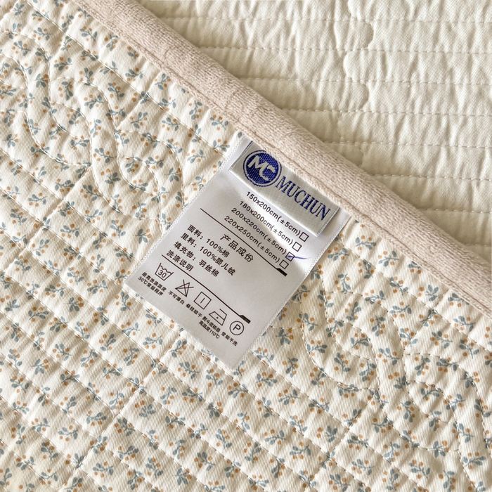 91家纺网 家纺一手货源 找家纺 沐纯家居 2025新款婴儿绒纯棉水洗床盖象博士-奶咖