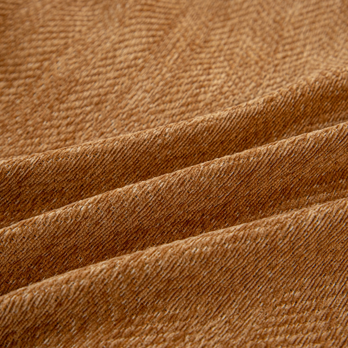 91家纺网 家纺一手货源 找家纺 沐沐家纺 2026新款人字纹床头靠背 姜黄