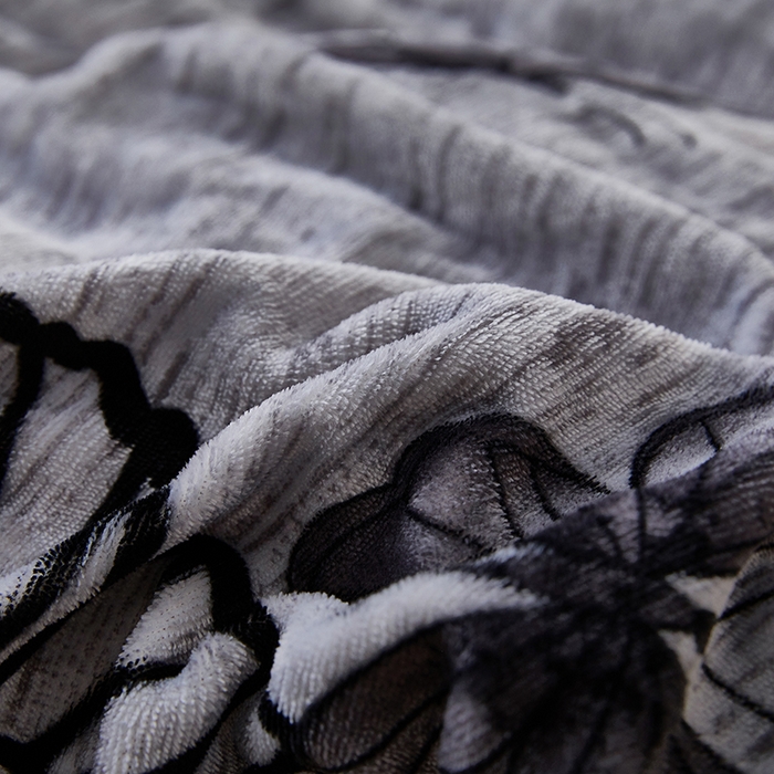 91家纺网 家纺一手货源 找家纺 凤杰 2025新款高克重7斤加厚印花牛奶绒金貂法莱绒四件套 唯美