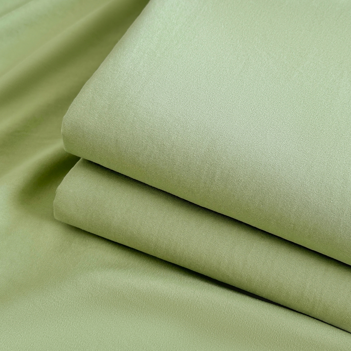 91家纺网 家纺一手货源 找家纺 十一家居 2025年新款ins风A类母婴级亲肤云朵水洗棉单床单 松绿