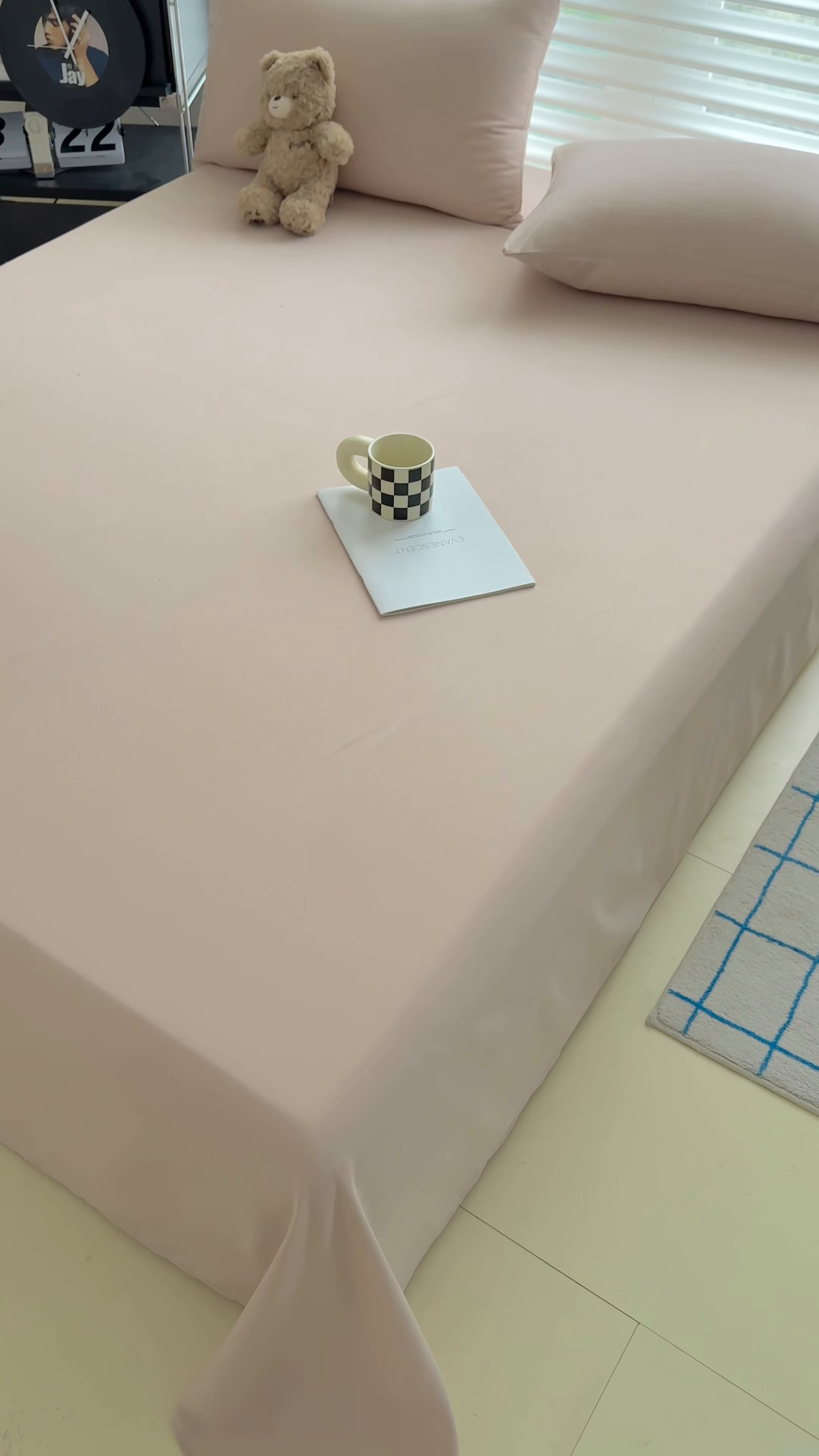 91家纺网 家纺一手货源 找家纺 十一家居 2025年新款ins风A类母婴级亲肤云朵水洗棉单床单 卡其