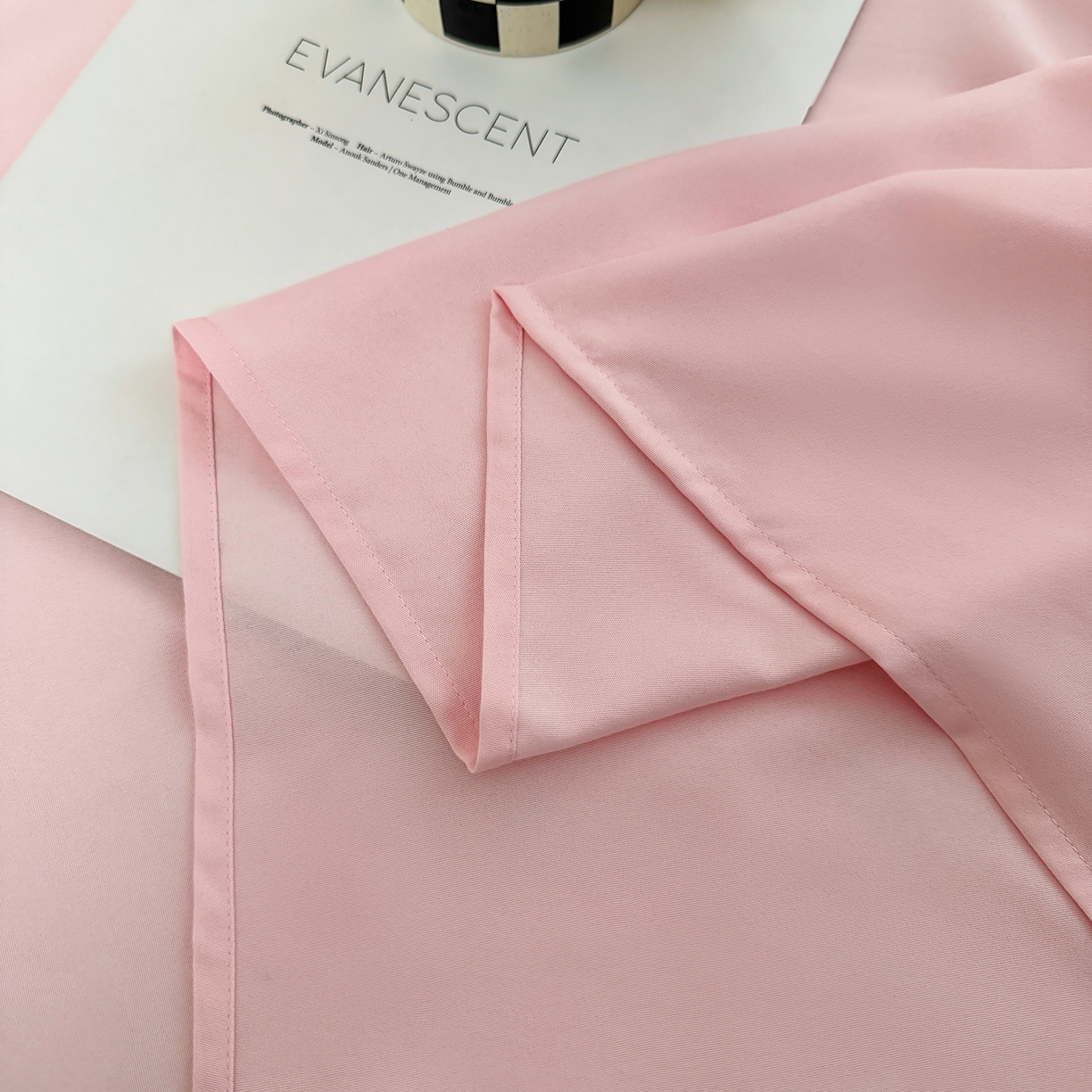 91家纺网 家纺一手货源 找家纺 十一家居 2025年新款ins风A类母婴级亲肤云朵水洗棉单床单 杏粉