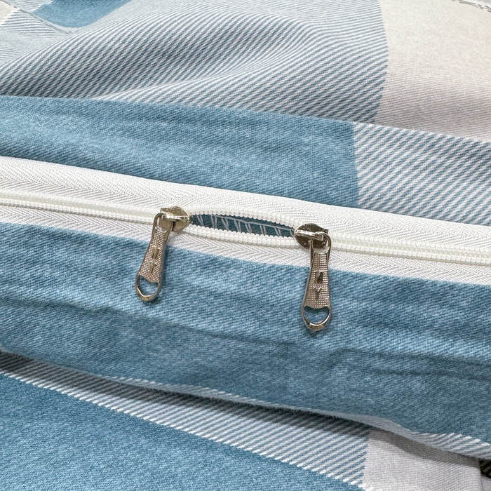 91家纺网 家纺一手货源 找家纺 木易家居 2026新款100%全棉纯棉加厚四件套（礼盒包装）（提供买家秀） 北海道-蓝