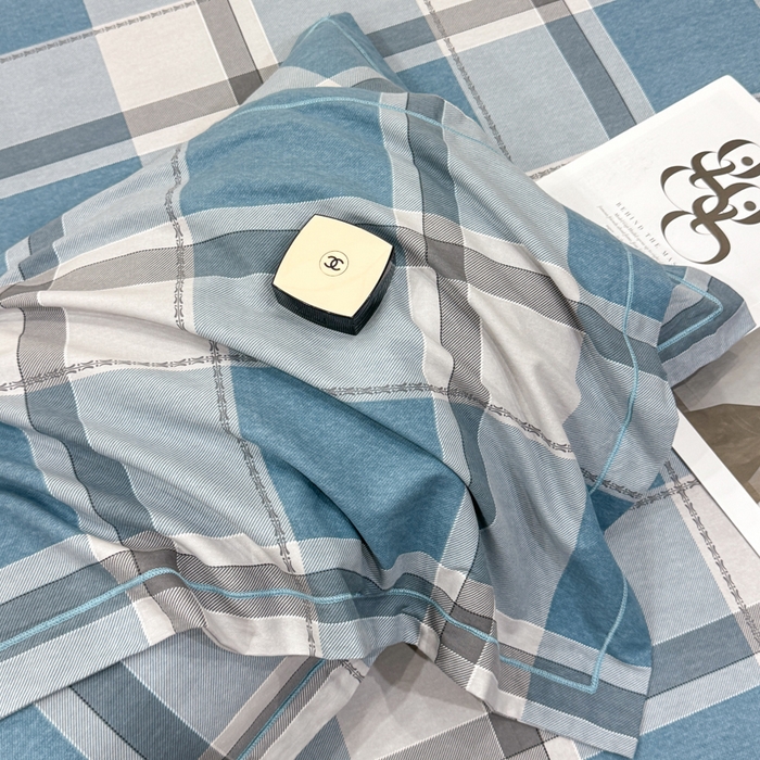 91家纺网 家纺一手货源 找家纺 木易家居 2026新款100%全棉纯棉加厚四件套（礼盒包装）（提供买家秀） 北海道-蓝