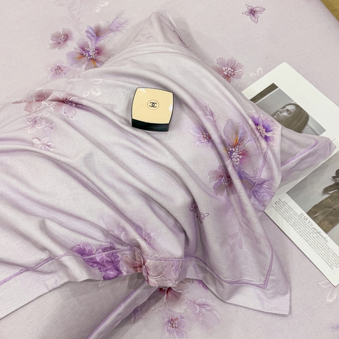 91家纺网 家纺一手货源 找家纺 木易家居 2026新款100%全棉纯棉加厚四件套（礼盒包装）（提供买家秀）花开富贵