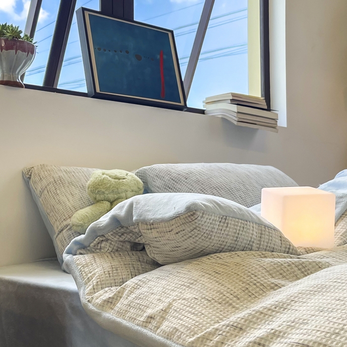 91家纺网 家纺一手货源 找家纺 （总）捌月 2025冬季新款软绵绵华夫格棉加绒系列四件套