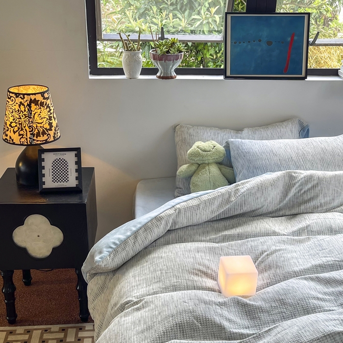 91家纺网 家纺一手货源 找家纺 （总）捌月 2025冬季新款软绵绵华夫格棉加绒系列四件套