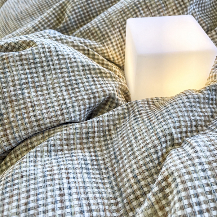 91家纺网 家纺一手货源 找家纺 捌月 2025冬季新款软绵绵华夫格棉加绒系列四件套 华夫格-朱古力