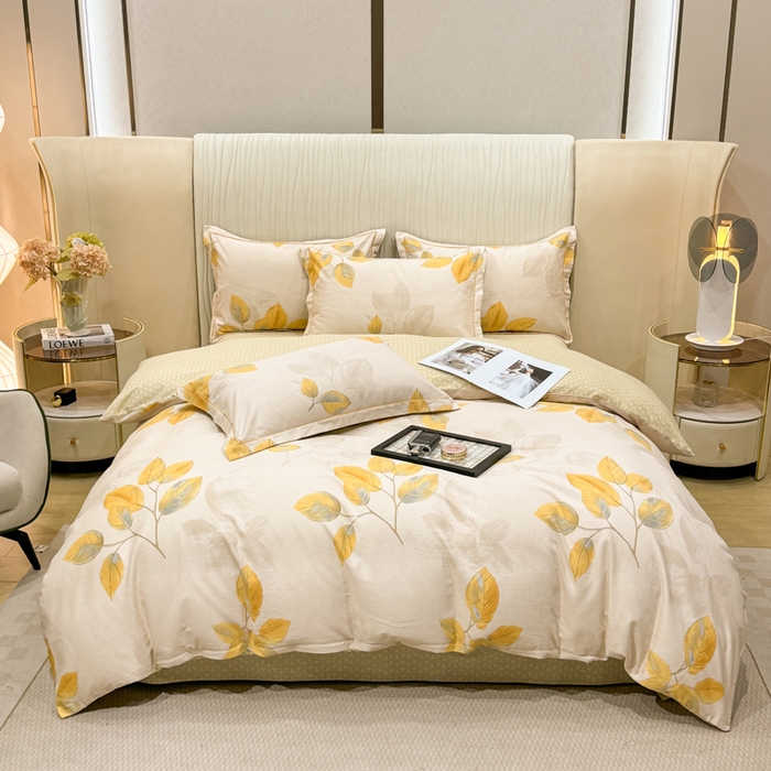 91家纺网 家纺一手货源 找家纺 木易家居 2026新款100%全棉纯棉加厚四件套（礼盒包装）（提供买家秀）金枝玉叶