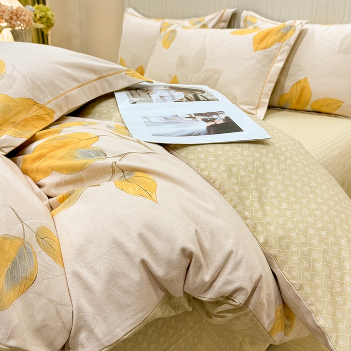 91家纺网 家纺一手货源 找家纺 木易家居 2026新款100%全棉纯棉加厚四件套（礼盒包装）（提供买家秀）金枝玉叶