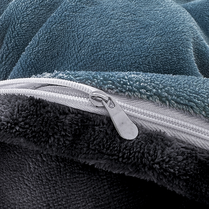 91家纺网 家纺一手货源 找家纺 觅妮家纺 2025新款纯色高克重牛奶绒四件套系列 宝石蓝