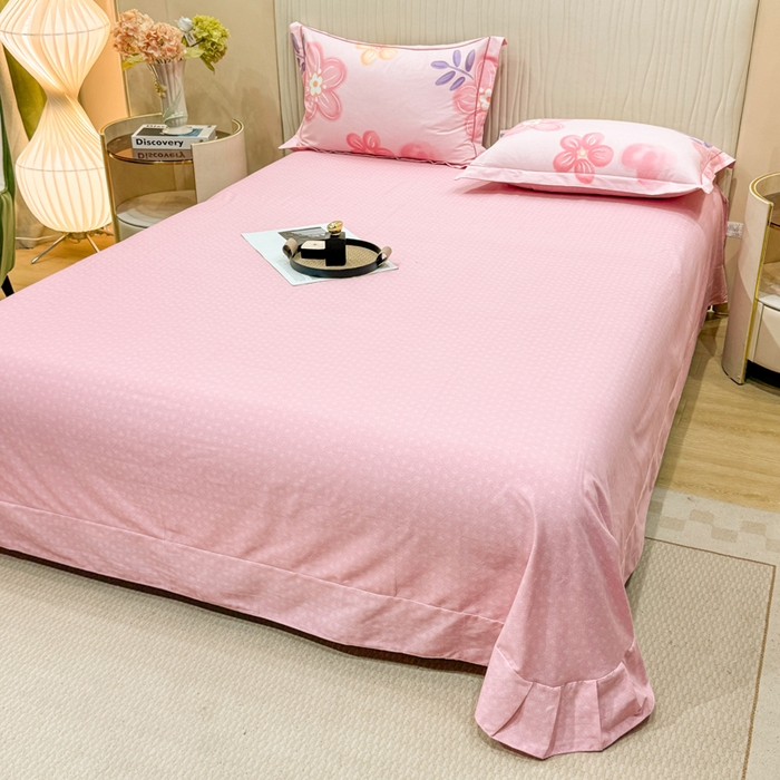 91家纺网 家纺一手货源 找家纺 木易家居 2026新款100%全棉纯棉加厚四件套（礼盒包装）（提供买家秀）四季海棠