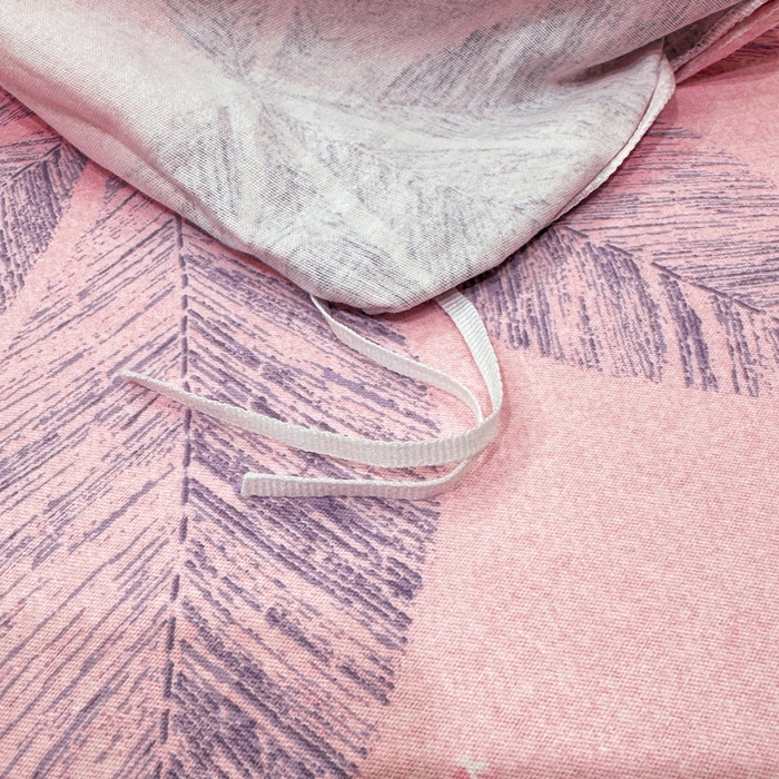 91家纺网 家纺一手货源 找家纺 木易家居 2026新款100%全棉纯棉加厚四件套（礼盒包装）（提供买家秀）香山红叶-粉