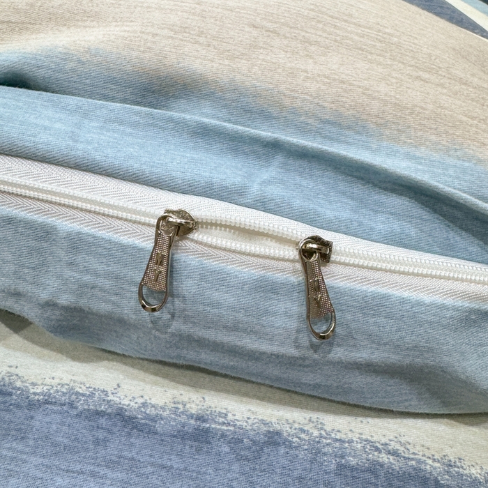 91家纺网 家纺一手货源 找家纺 木易家居 2026新款100%全棉纯棉加厚四件套（礼盒包装）（提供买家秀）信条主义-蓝