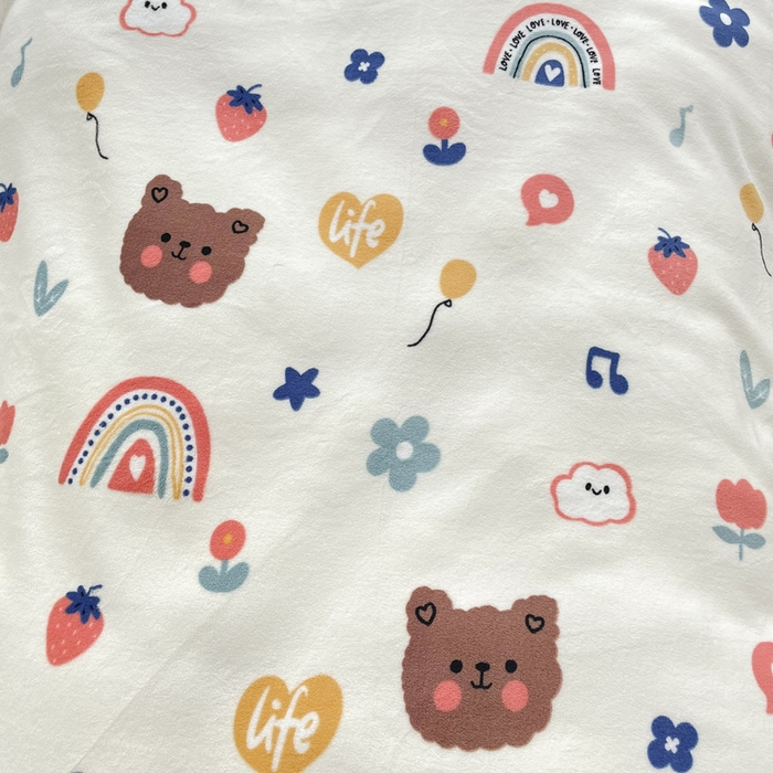 91家纺网 家纺一手货源 找家纺 （总）嗨生活 2025新款加厚230克牛奶绒儿童三件套幼儿园三件套