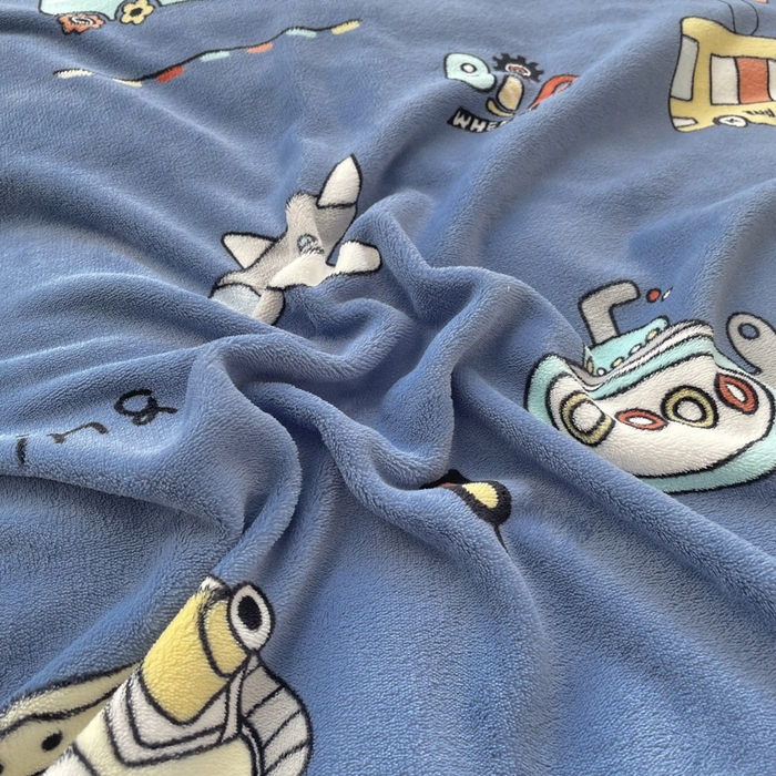 91家纺网 家纺一手货源 找家纺 嗨生活 2025新款加厚230克牛奶绒儿童三件套幼儿园三件套 总动员