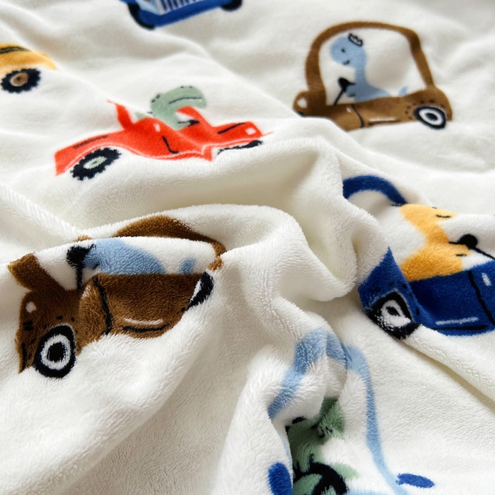 91家纺网 家纺一手货源 找家纺 嗨生活 2025新款加厚230克牛奶绒儿童三件套幼儿园三件套 汽车嘟嘟