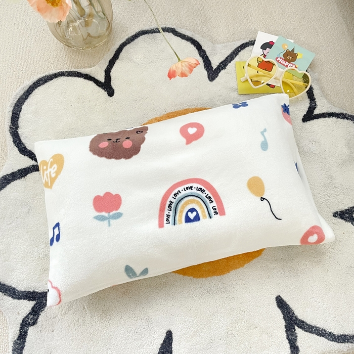 91家纺网 家纺一手货源 找家纺 嗨生活 2025新款加厚230克牛奶绒儿童三件套幼儿园三件套 嘟嘟熊