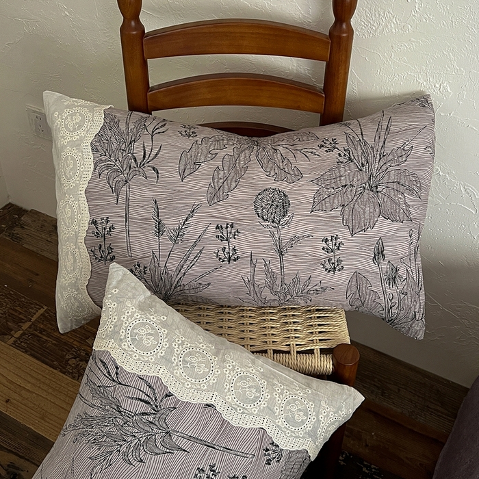 91家纺网 家纺一手货源 找家纺 仟网汇 2025新款亚麻复古花边系列四件套麦卡伦