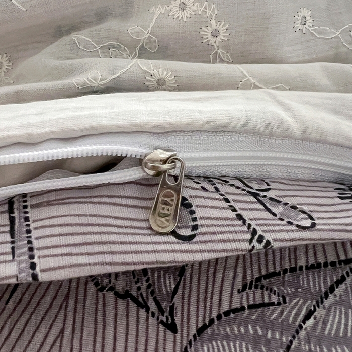 91家纺网 家纺一手货源 找家纺 仟网汇 2025新款亚麻复古花边系列四件套麦卡伦