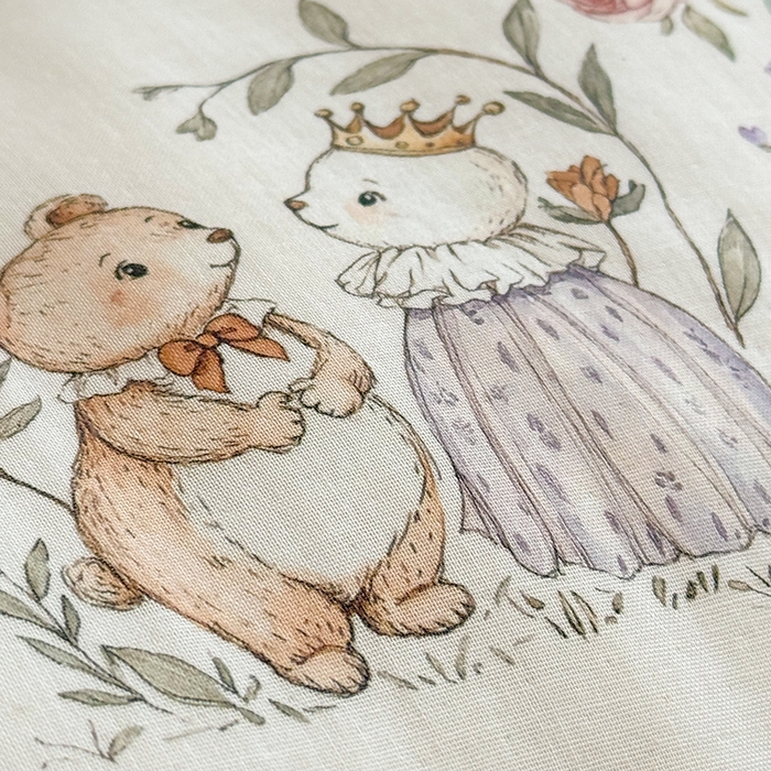 91家纺网 家纺一手货源 找家纺 嗨生活 2025新款森林系原创儿童全棉双层纱春秋被冬被幼儿园被子 小熊花园