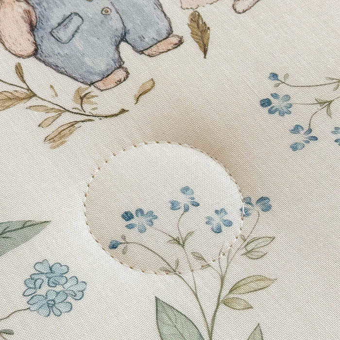 91家纺网 家纺一手货源 找家纺 嗨生活 2025新款森林系原创儿童全棉双层纱春秋被冬被幼儿园被子 小熊花园