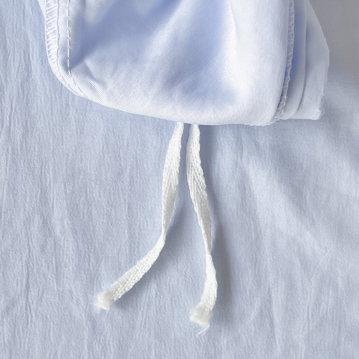 91家纺网 家纺一手货源 找家纺 文黛家居 2025新款高克重水洗棉绣花四件套-铃兰 铃兰-浅蓝