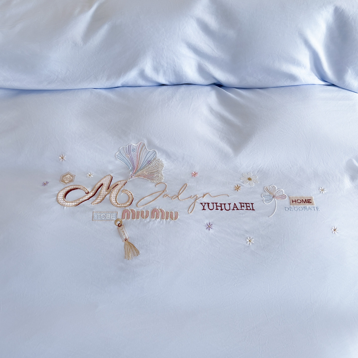 91家纺网 家纺一手货源 找家纺 （总）文黛家居 2025新款高克重水洗棉绣花四件套-梦恋