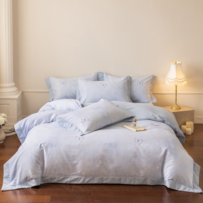 91家纺网 家纺一手货源 找家纺 （总）巧玲珑 2025新款ABk版新疆棉双拼四件套（新花色已更新）