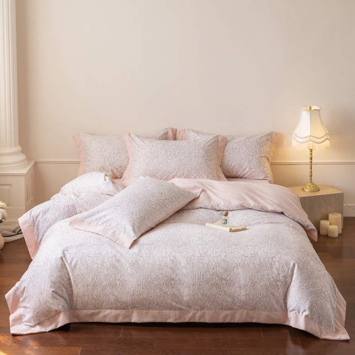 91家纺网 家纺一手货源 找家纺 （总）巧玲珑 2025新款ABk版新疆棉双拼四件套（新花色已更新）