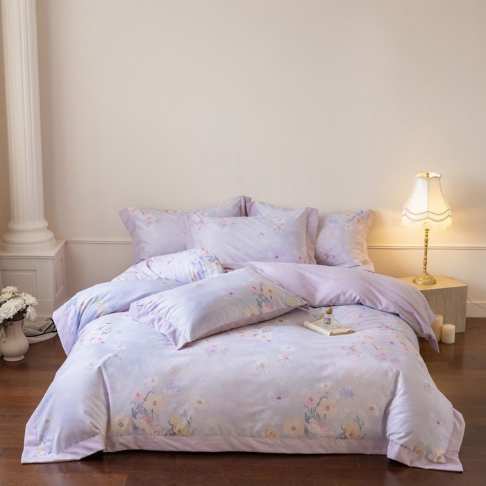 91家纺网 家纺一手货源 找家纺 （总）巧玲珑 2025新款ABk版新疆棉双拼四件套（新花色已更新）