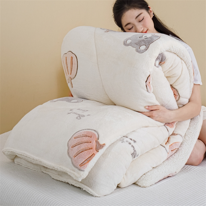 曼町家居 2025新款加厚升级款雪花绒印花冬被 被子被芯 绅士派对