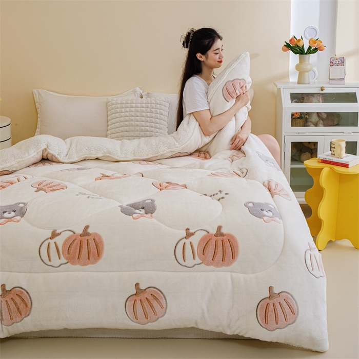 91家纺网 家纺一手货源 找家纺 曼町家居 2025新款加厚升级款雪花绒印花冬被 被子被芯 绅士派对