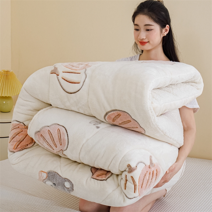 91家纺网 家纺一手货源 找家纺 曼町家居 2025新款加厚升级款雪花绒印花冬被 被子被芯 绅士派对