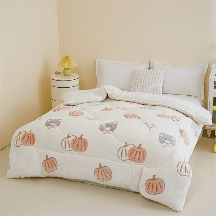 91家纺网 家纺一手货源 找家纺 曼町家居 2025新款加厚升级款雪花绒印花冬被 被子被芯 绅士派对