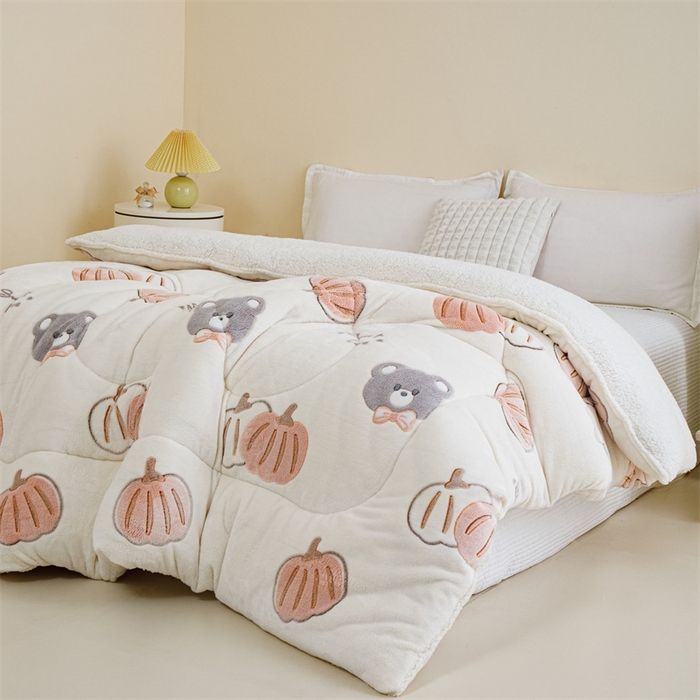 91家纺网 家纺一手货源 找家纺 曼町家居 2025新款加厚升级款雪花绒印花冬被 被子被芯 绅士派对